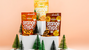 Chiwis Chocolate-Drizzled Orange Chips